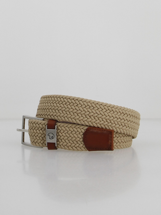 Ceinture celastique beige homme - Benson & Cherry