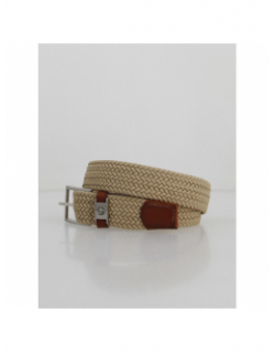 Ceinture celastique beige homme - Benson & Cherry