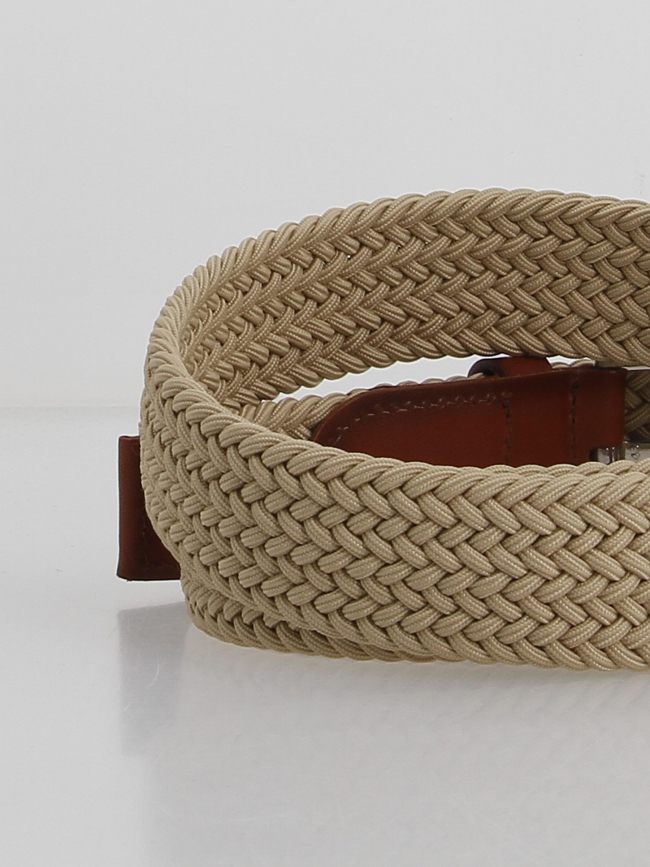Ceinture celastique beige homme - Benson & Cherry