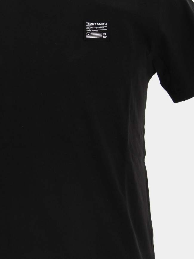 T-shirt rec noir garçon - Teddy Smith