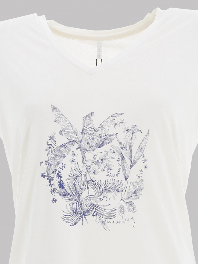 T-shirt paceco blanc femme - Sun Valley
