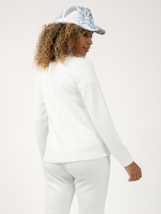 Veste sweat deegel blanc femme - Sun Valley