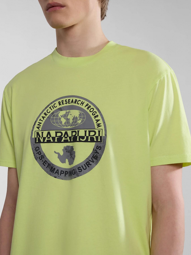 T-shirt bollo jaune homme - Napapijri