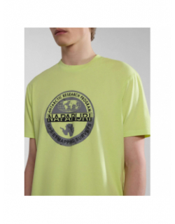 T-shirt bollo jaune homme - Napapijri