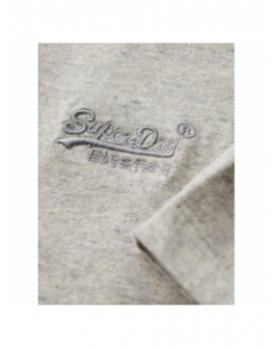 T-shirt essential logo brodé beige homme - Superdry