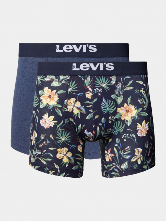 Pack 2 boxers floral bleu marine homme - Levi's