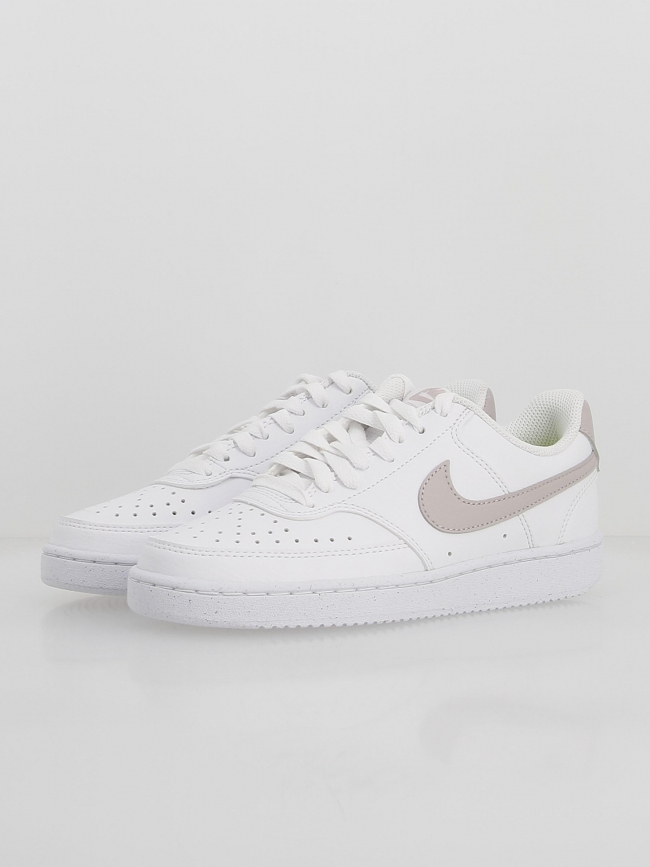 Baskets court vision blanc rose femme - Nike