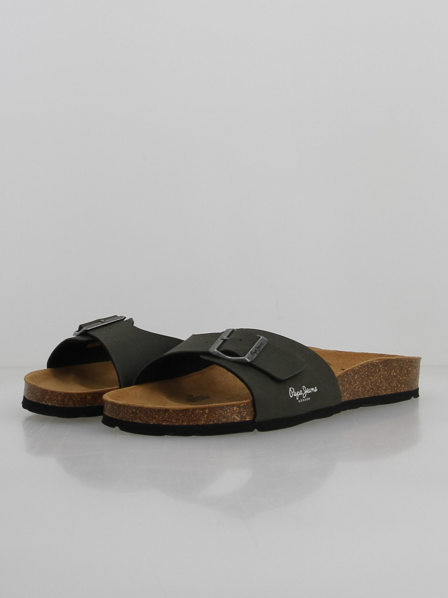 Sandales bio single chicago kaki homme - Pepe Jeans