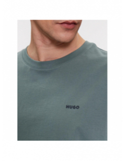 T-shirt uni logo dero kaki homme - Hugo