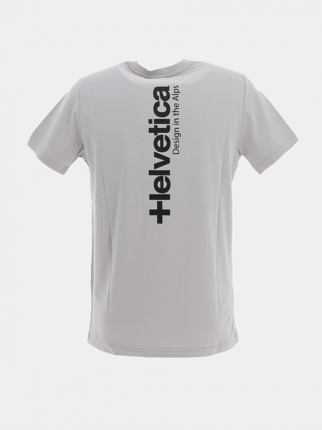 T-shirt howard logo gris homme - Helvetica