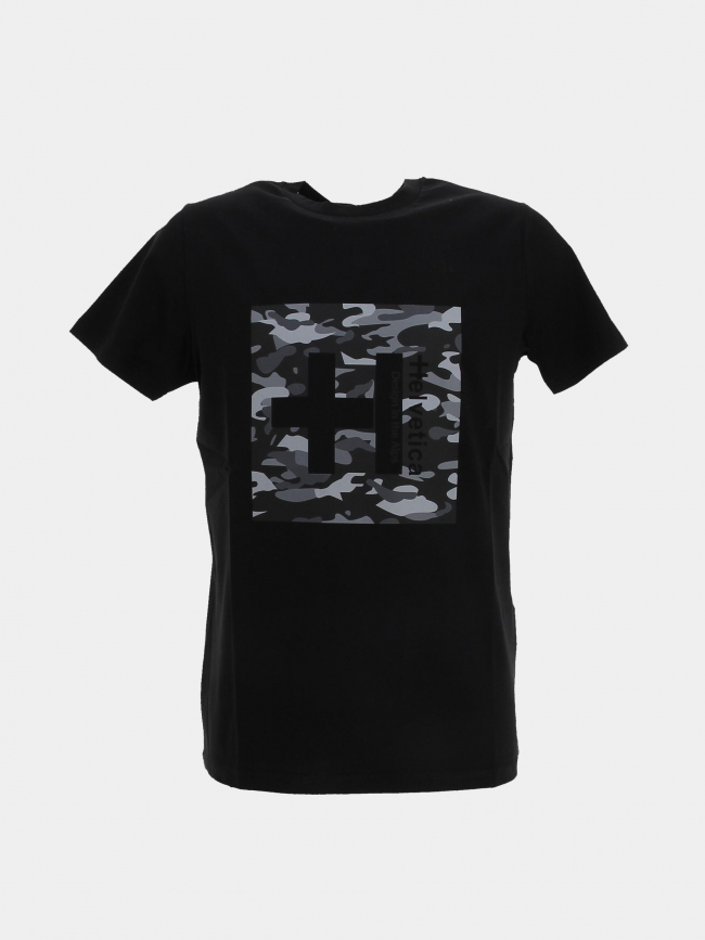 T-shirt stan imprimé noir homme - Helvetica