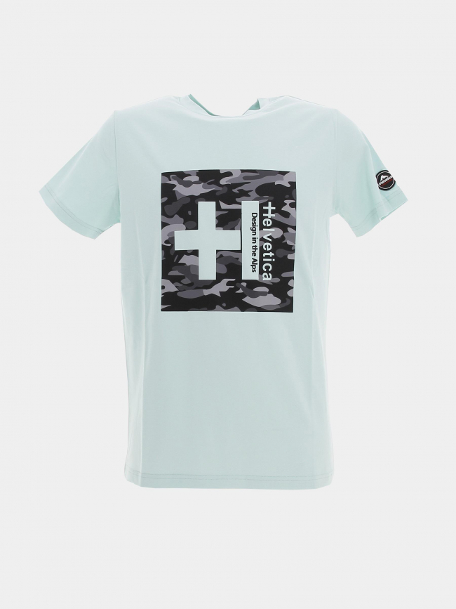 T-shirt stan imprimé vert homme - Helvetica