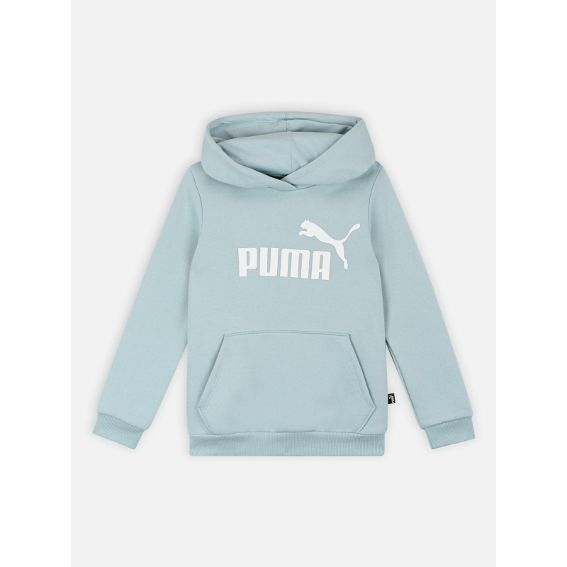 Sweat à capuche essential logo turquoise femme - Puma