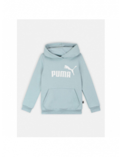 Sweat à capuche essential logo turquoise femme - Puma