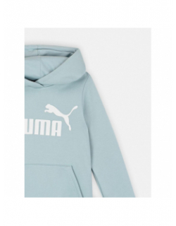 Sweat à capuche essential logo turquoise femme - Puma