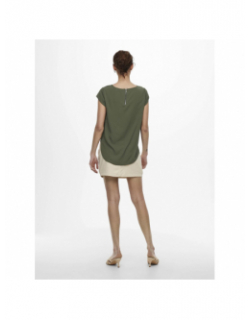 T-shirt manche courte vic solid vert femme - Only