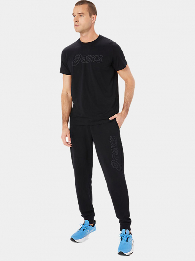 Jogging logo vertical noir homme - Asics