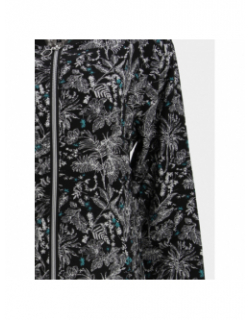 Veste légère motif floral noir femme - Sun Valley