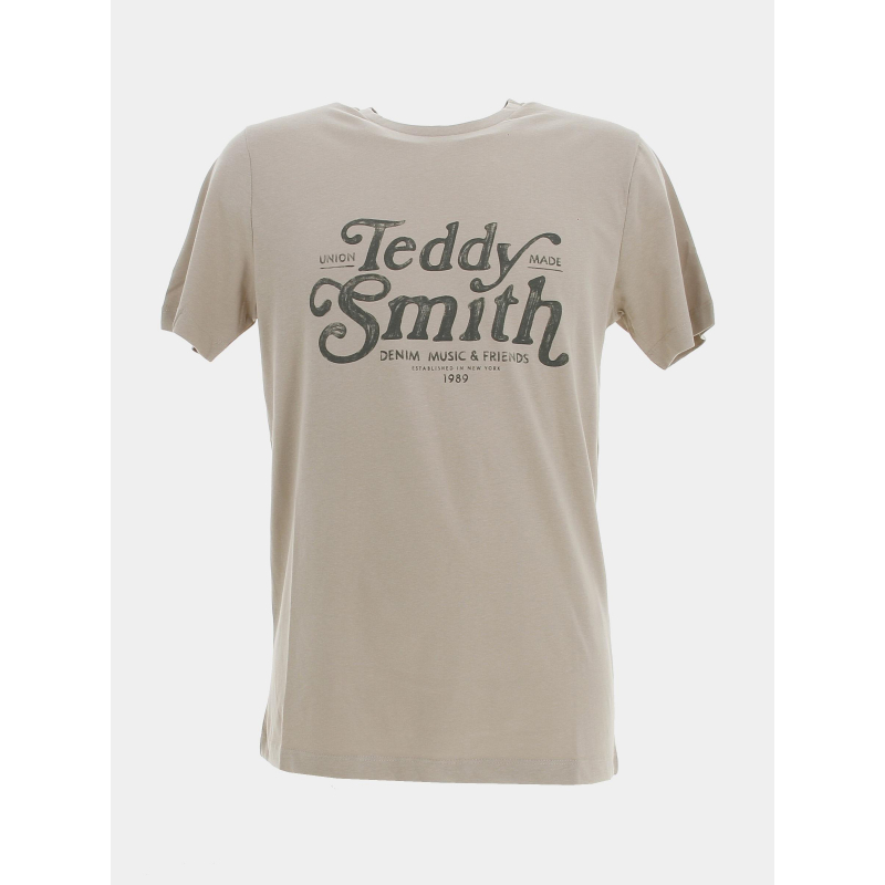 T-shirt manches courtes giant beige homme - Teddy Smith