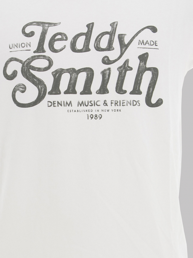 T-shirt manches courtes giant blanc homme - Teddy Smith