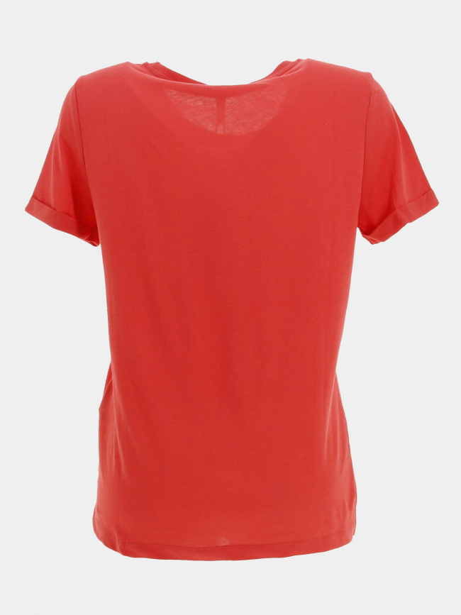 T-shirt kita life coeur rose femme - Only