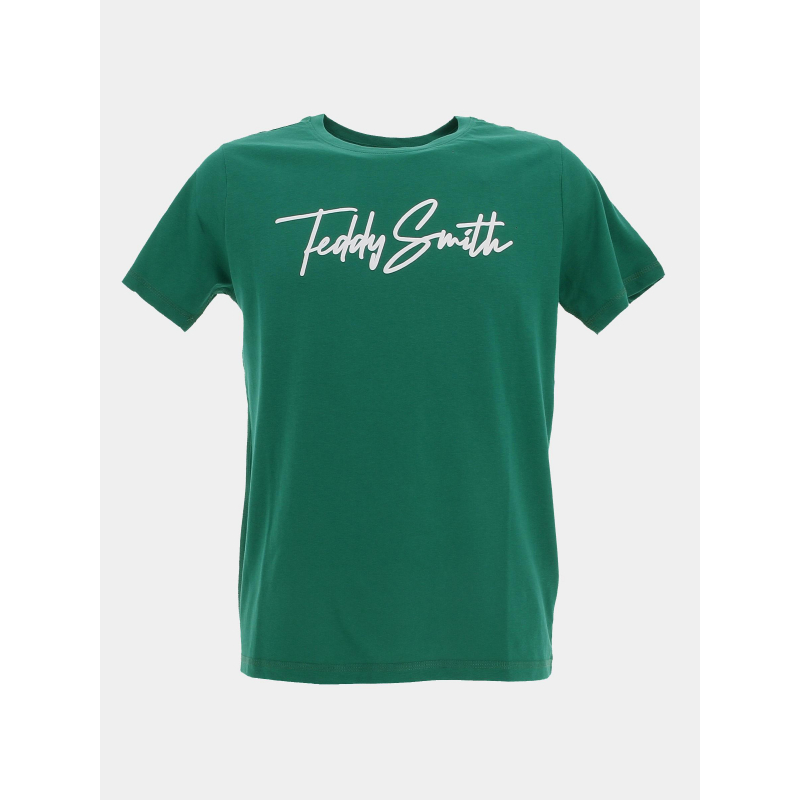 T-shirt evan logo brodé vert garçon - Teddy Smith