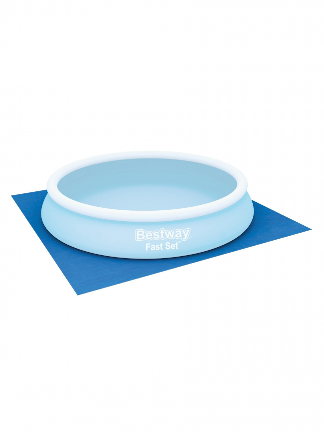 Tapis de sol protection de piscine carré bleu - Bestway
