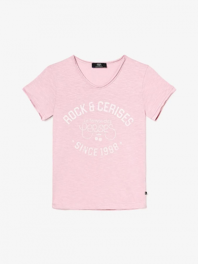 T-shirt aimegi rose fille - Le Temps Des Cerises