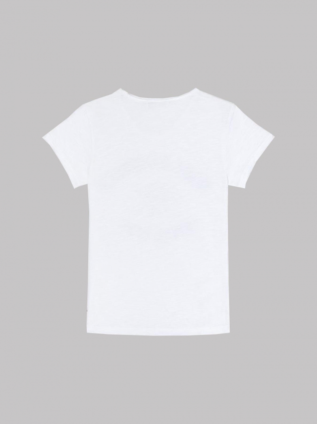 T-shirt aimegi blanc fille - Le Temps Des Cerises