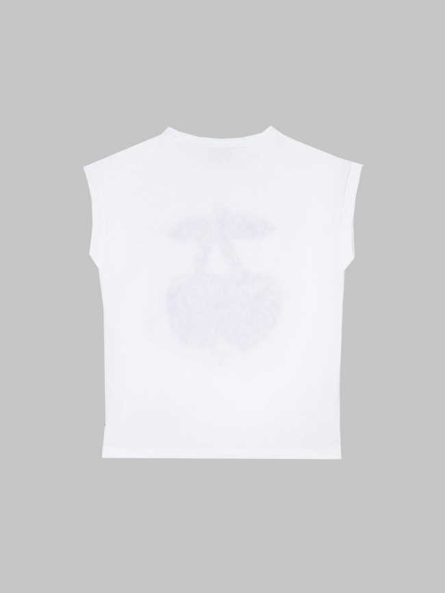 T-shirt jakobgi tacheté blanc fille - Le Temps Des Cerises