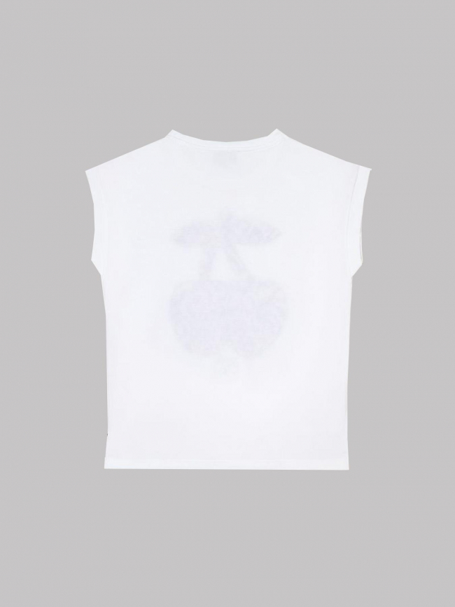 T-shirt jakobgi tacheté blanc fille - Le Temps Des Cerises