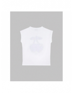 T-shirt jakobgi tacheté blanc fille - Le Temps Des Cerises