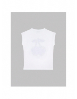 T-shirt jakobgi tacheté blanc fille - Le Temps Des Cerises
