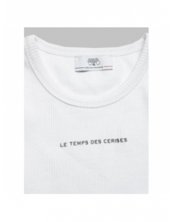T-shirt yukongi blanc fille - Le Temps Des Cerises