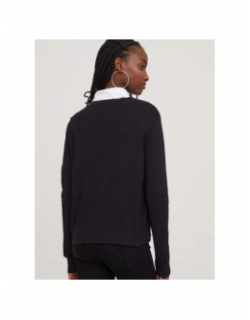 Pull col v essential noir femme -  Tommy Jeans