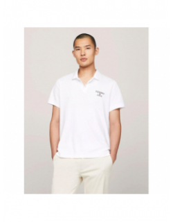 Polo slim logo blanc homme - Tommy Jeans