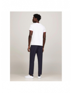 T-shirt tipped pique blanc homme - Tommy Hilfiger