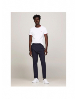 T-shirt tipped pique blanc homme - Tommy Hilfiger