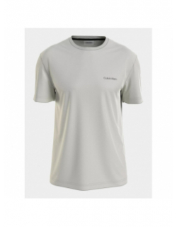 T-shirt micro logo interlock vert d'eau homme - Calvin Klein