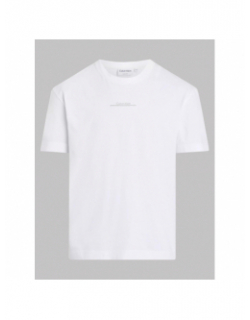 T-shirt linear back graphic blanc homme - Calvin Klein