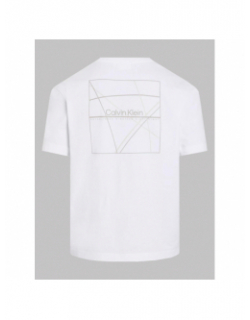 T-shirt linear back graphic blanc homme - Calvin Klein