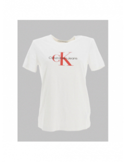 T-shirt archival monologo blanc femme - Calvin Klein Jeans