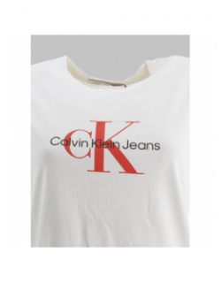 T-shirt archival monologo blanc femme - Calvin Klein Jeans