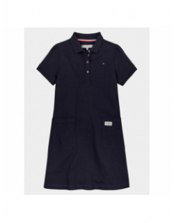 Robe polo bleu marine fille - Tommy Hilfiger