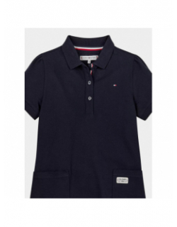 Robe polo bleu marine fille - Tommy Hilfiger
