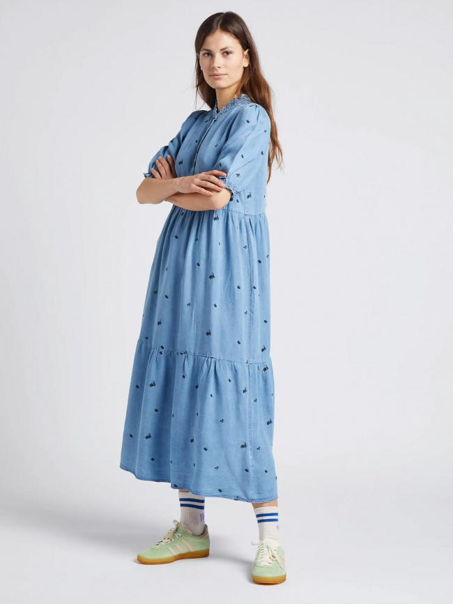 Robe rosita stone bleu femme - La Petite Etoile