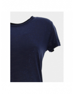T-shirt elva paillettes bleu marine femme - La Petite Étoile