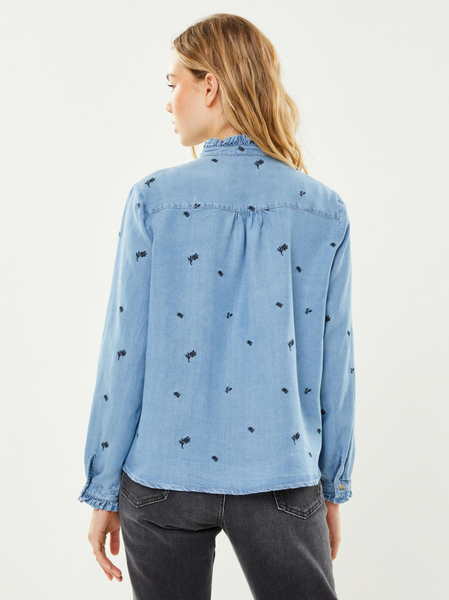 Chemise cosita stone clair bleu femme - La Petite Étoile