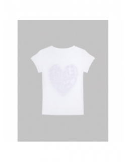 T-shirt isaakgi imprimé blanc fille - Le Temps Des Cerises