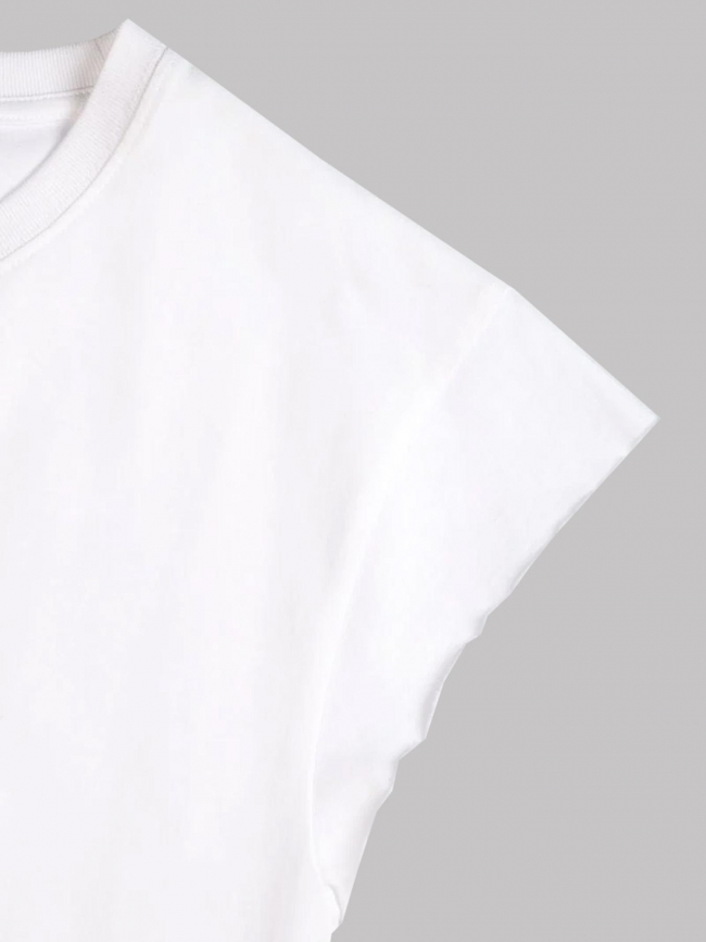 T-shirt rahimgi imprimé blanc fille - Le Temps Des Cerises